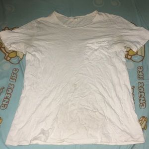 21 Men white highlight pocket shirt